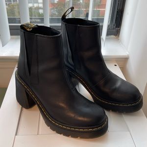 Heeled Doc Martins Chelsea Boots